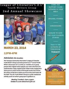 League of Literaries Showcase FLYER