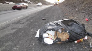 Litter, Television Along US209 in Coaldale, 3-11-2014 (7)
