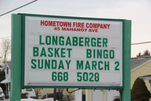 Longaberger Basket Bingo, Tamaqua Lions Club, Hometown Fire Company, Hometown (1)
