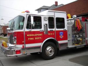 Middleport Fire Co in New York donates Truck to Middleport Fire Co in PA (201)