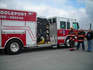 Middleport Fire Co in New York donates Truck to Middleport Fire Co in PA (435)