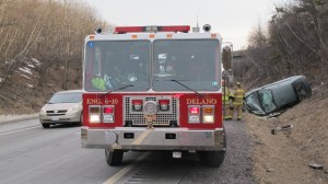 Overtuned Vehicle, Mile Marker 134.6, Mahanoy Township, 3-14-2014 (1)
