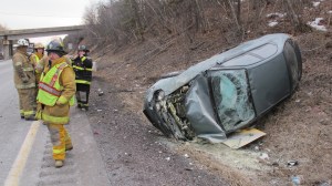 Overtuned Vehicle, Mile Marker 134.6, Mahanoy Township, 3-14-2014 (4)
