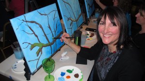 Paint and Sip, Community Arts Center, Tamaqua, 3-11-2014 (11)