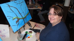Paint and Sip, Community Arts Center, Tamaqua, 3-11-2014 (21)