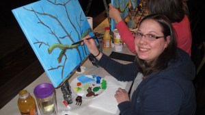 Paint and Sip, Community Arts Center, Tamaqua, 3-11-2014 (22)