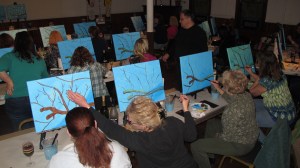 Paint and Sip, Community Arts Center, Tamaqua, 3-11-2014 (3)