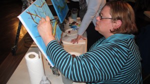 Paint and Sip, Community Arts Center, Tamaqua, 3-11-2014 (32)