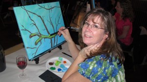 Paint and Sip, Community Arts Center, Tamaqua, 3-11-2014 (7)