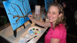 Paint and Sip, Community Arts Center, Tamaqua, 3-11-2014 (8)