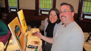 Paint and Sip, St. Luke's Group, Community Arts Center, Tamaqua, 3-26-2014 (13)