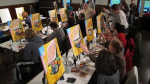 Paint and Sip, St. Luke's Group, Community Arts Center, Tamaqua, 3-26-2014 (3)