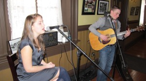 Shane McGeehan and Livi Morrison perform, Vonz Restaurant, Tamaqua, 3-20-2014 (1)
