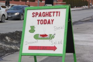 Spaghetti Dinner, Italian Club, Tamaqua, 3-2-2014 (1)