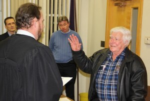 Pictured is a photo of John "Sonny" Trudich taken during the Tamaqua Borough's Reorganization meeting January 6, 2014.