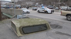 Unknown Vehicle Loses Truck Cab, by All American Jeep, SR309, Tamaqua, 3-14-2014 (6)