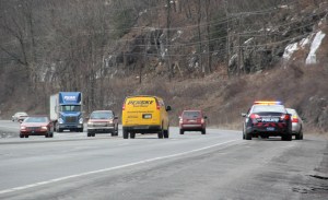 Vehicles Driving Too Close to Police Officers, SR309, Tamaqua, 2-6-2013 (36)