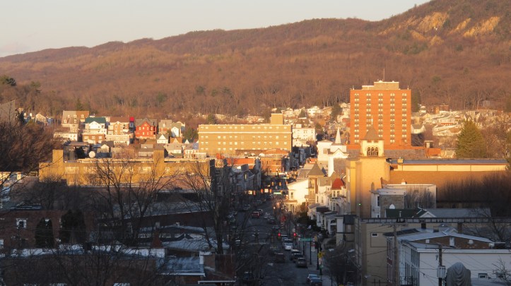 View of Downtown from Odd Fellows Cemetery, Tamaqua, 3-26-2014 (10)