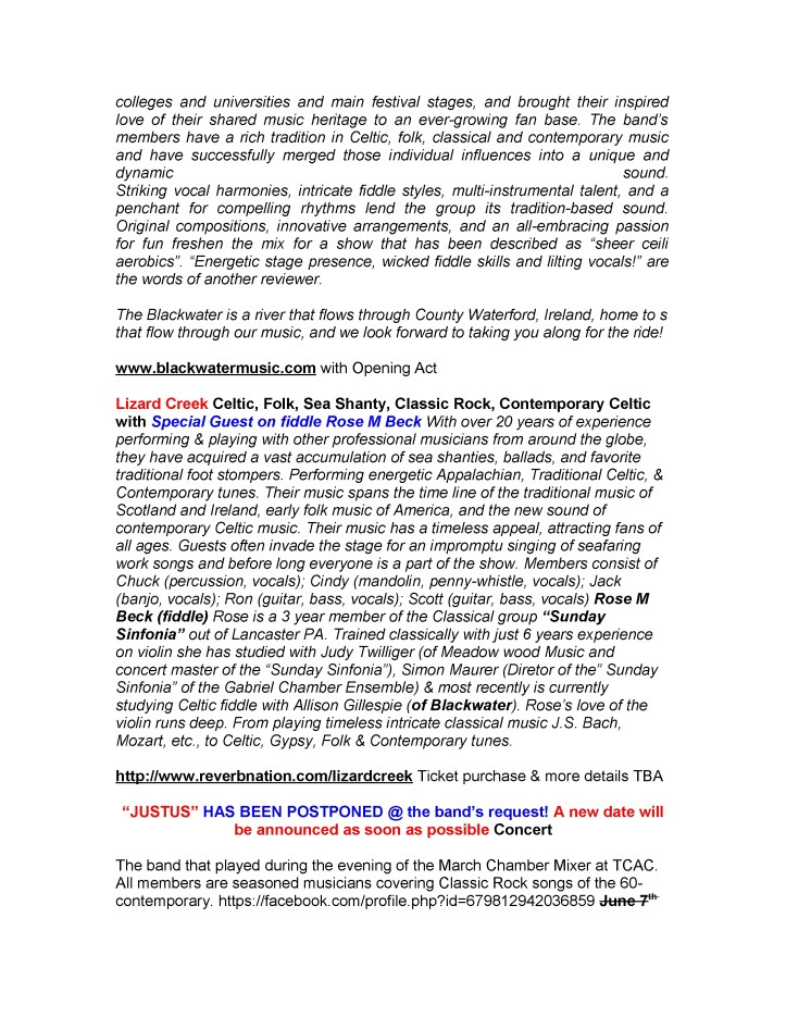 4-25-2014, Tamaqua Community Arts Center Newsletter3