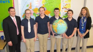 Aaron Delpai Named PA Geographic Bee Semifinalist, NGS, Middle School, Tamaqua, 3-19-2014 (6)