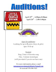 Auditions Good Man Charlie Brown1