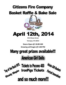 Basket Raffle, Citizens Fire Company1