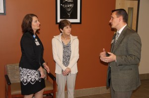 Black Diamond Honoree Tours St. Luke's Hospital, Coaldale, 4-8-2014 (1)