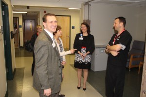 Black Diamond Honoree Tours St. Luke's Hospital, Coaldale, 4-8-2014 (141)