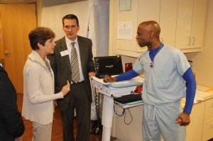 Black Diamond Honoree Tours St. Luke's Hospital, Coaldale, 4-8-2014 (161)