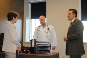 Black Diamond Honoree Tours St. Luke's Hospital, Coaldale, 4-8-2014 (4)