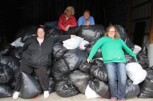 Clothing Drive, 300 Bags Collected, Class of 2017, Citizens Fire Company, Tamaqua (10)