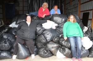 Pictured from left are volunteers Lynn Barron, Sue Brickler, Judy Jordon and Amy Barron.
