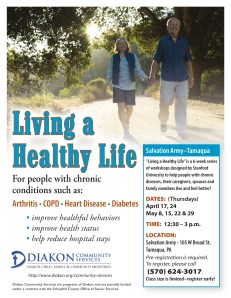 Diakon - DCSS Living a Healthy Life Flyer-Tamaqua-AprMay2014