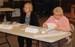 Pictured are Karen Wood, Director of Diakon Community Services, (on left), and Pat Reading, Senior Coordinator, Schuylkill Haven Senior Community Center. 