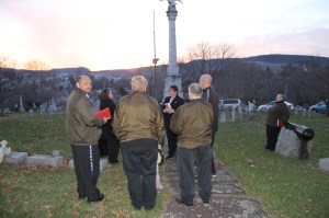 Easter Sunrise Service via Salvation Army, Odd Fellows Cemetery, Tamaqua, 4-20-2014 (16)