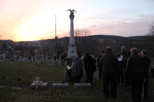 Easter Sunrise Service via Salvation Army, Odd Fellows Cemetery, Tamaqua, 4-20-2014 (8)