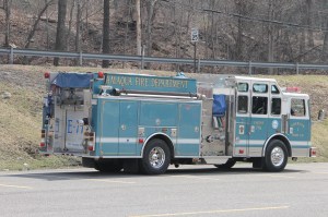 Electrical Fire Response, Sundance Vacations, behind YMCA, Tamaqua, 4-13-2014 (2)