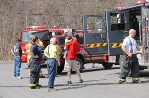 Electrical Fire Response, Sundance Vacations, behind YMCA, Tamaqua, 4-13-2014 (24)