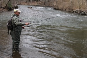 Fishing, Locust Creek, Little Schuylkill, Rush Township, 4-18-2014 (3)