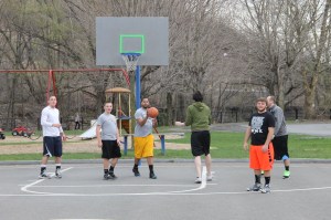 Fixing Basketball Net, Willing Skate Park, Tamaqua, 4-26-2014 (4)