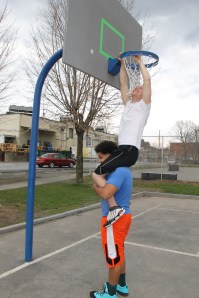 Fixing Basketball Net, Willing Skate Park, Tamaqua, 4-26-2014 (5)