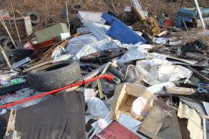 Litter Behind Tamaqua Middle School, Walker Township, 4-10-2014 (19)