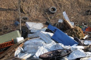 Litter Behind Tamaqua Middle School, Walker Township, 4-10-2014 (2)