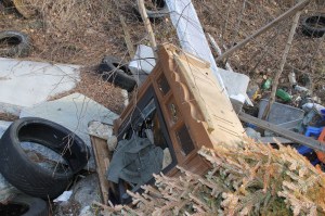 Litter Behind Tamaqua Middle School, Walker Township, 4-10-2014 (27)