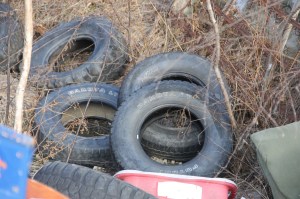 Litter Behind Tamaqua Middle School, Walker Township, 4-10-2014 (30)