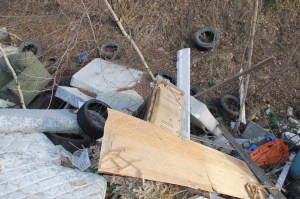 Litter Behind Tamaqua Middle School, Walker Township, 4-10-2014 (32)
