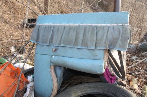 Litter Behind Tamaqua Middle School, Walker Township, 4-10-2014 (34)