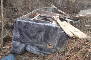 Litter Behind Tamaqua Middle School, Walker Township, 4-10-2014 (37)