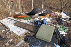 Litter Behind Tamaqua Middle School, Walker Township, 4-10-2014 (40)
