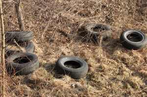 Litter Behind Tamaqua Middle School, Walker Township, 4-10-2014 (46)